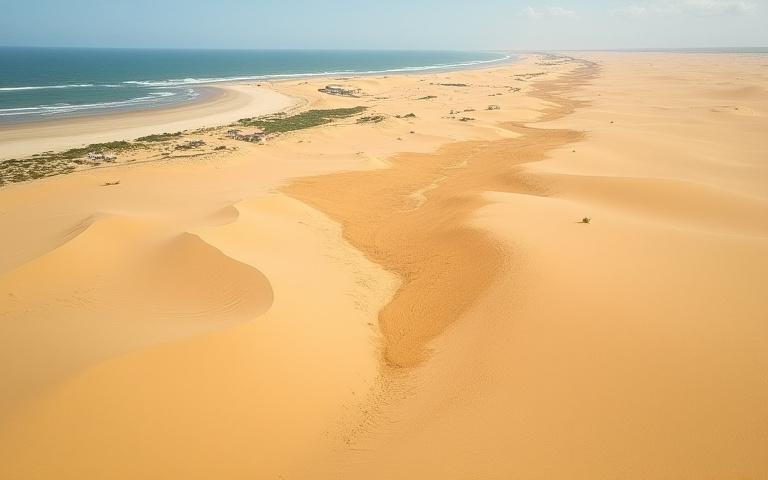 Dunas antes da contenção em Jericoacoara